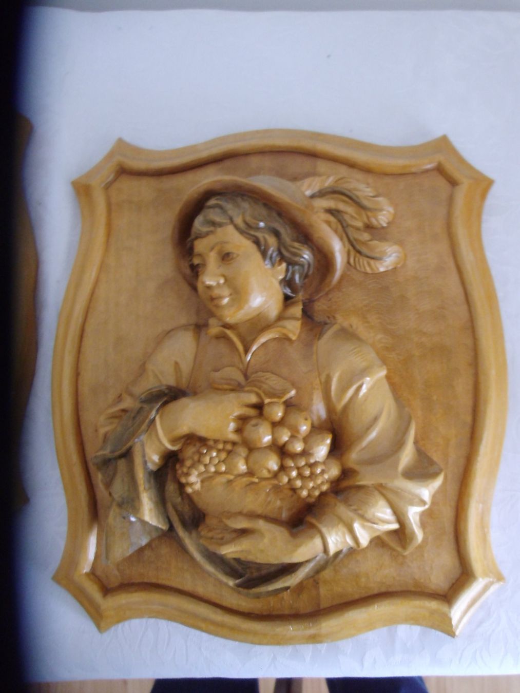 Foto & Immagini: Bild Figur Wandbild Ernte, geschnitzt Holz 2 Stück – Usato da Walenstadt venduto da Pluisa 2