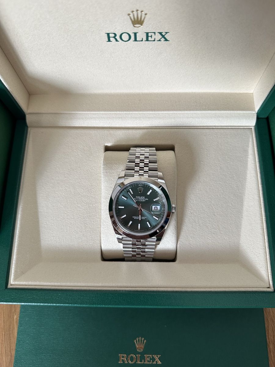 Rolex Orologi: Rolex Datejust 41mm - Mint Green – Nuovo e nell'imballaggio originale da Zürich venduto da and_z8mr 7