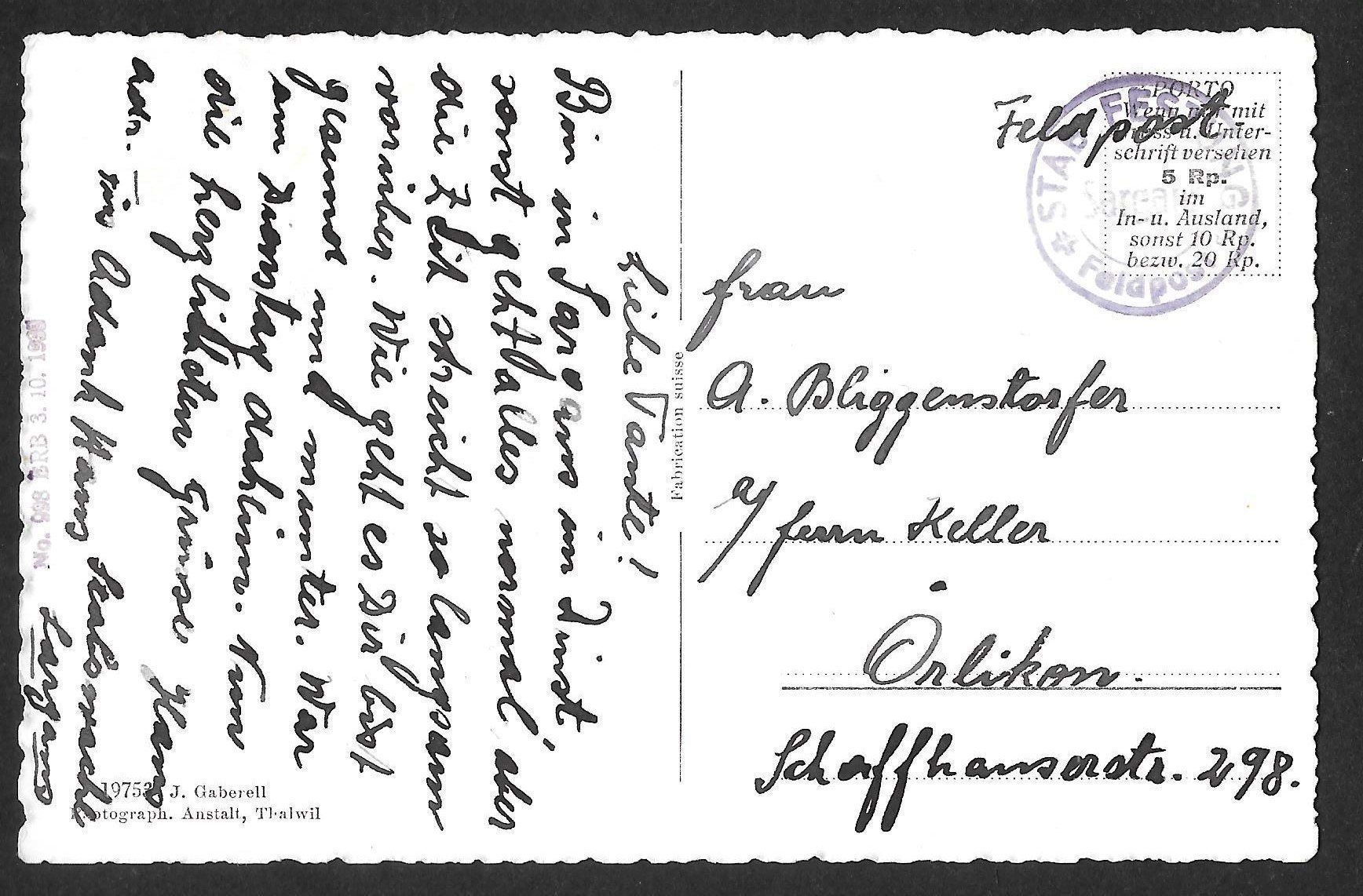 Cartoline postali: Sargans Partie mit Schloss Feldpoststempel – Usato da Olten venduto da clotaldi 1