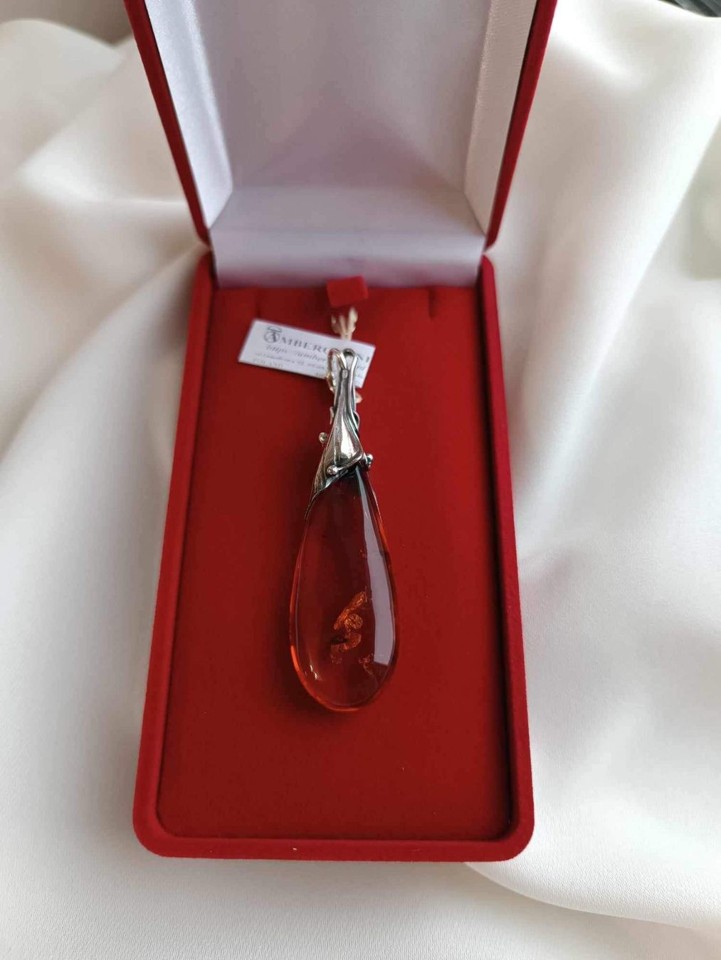 Ciondoli: Pendentif en argent avec ambre – Nuovo e nell'imballaggio originale da NYON venduto da artnetgallery 6