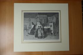 Grafik - in einem Appenzellerhaus 34 x 38 cm