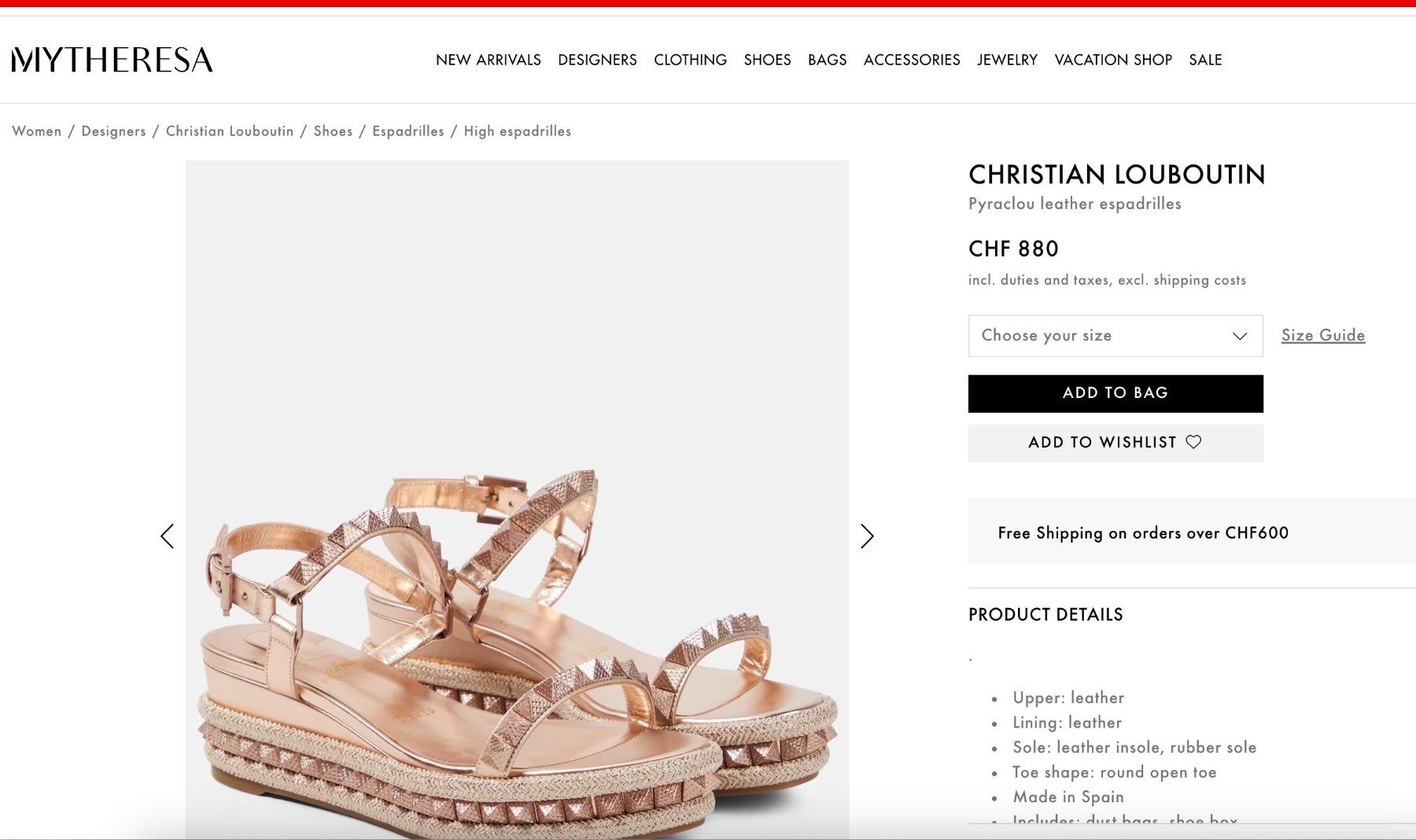 Christian Louboutin Damenschuhe: Louboutin studded sandals - EUR 38 – Gebraucht aus St-Sulpice VD von juhdu 9