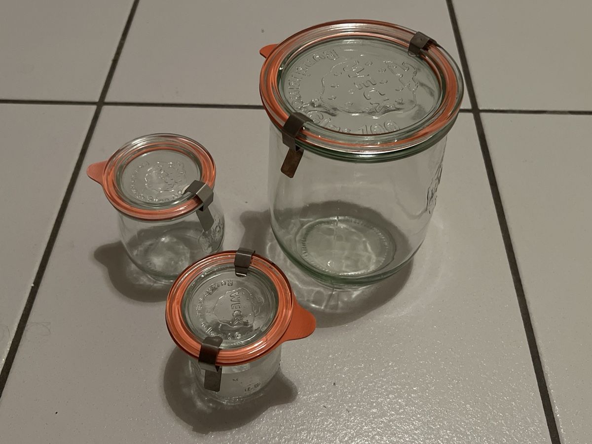 Weck Contenitori & Simili: WECK-Gläser Set 3er – Usato da Basel venduto da clembou 1
