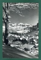 Gstaad mit Hotel Bernerhof im Winter, ungelaufen, ca. 1945