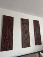 Drei Wandbilder Struktur braun gebraucht ne guter Zustand