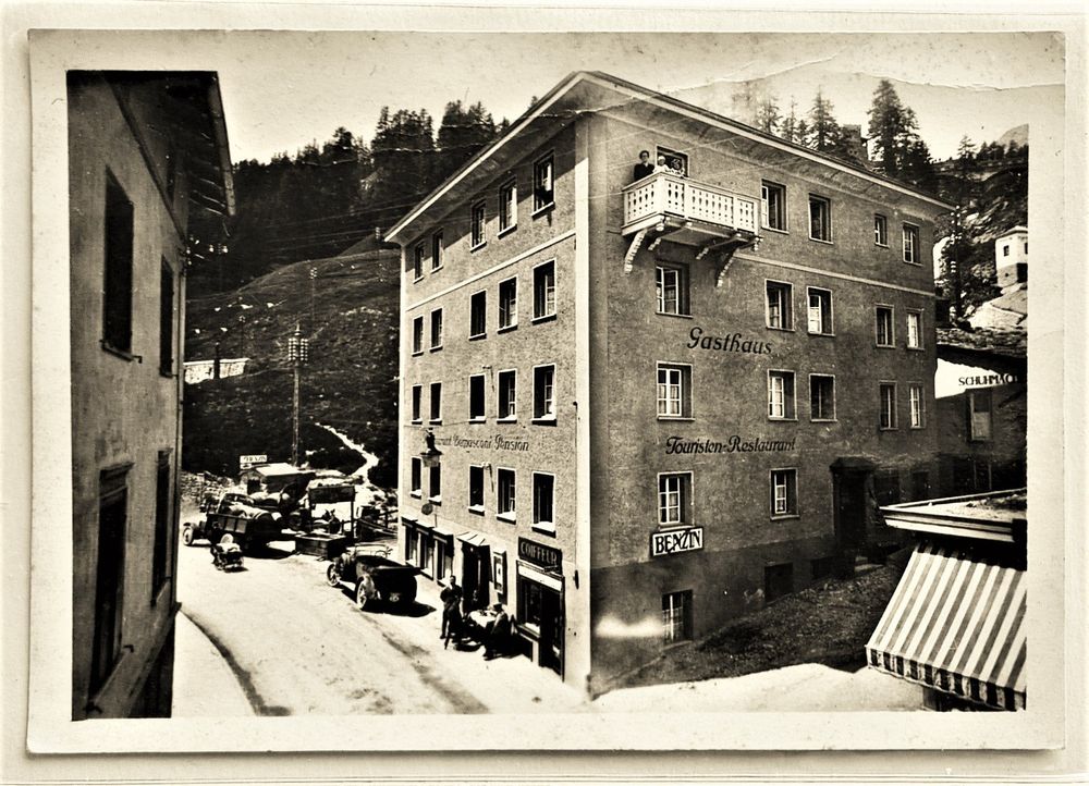 St. Moritz Gasthaus Bernasconi Coiffeur LKW Oldtimer Kaufen