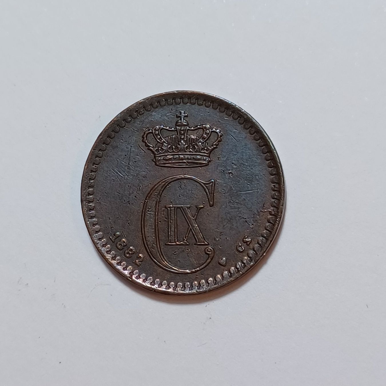 Tutti le monete: 1 Öre 1882 Dänemark – Usato da Pfäffikon ZH venduto da Welt_Muenzen 1