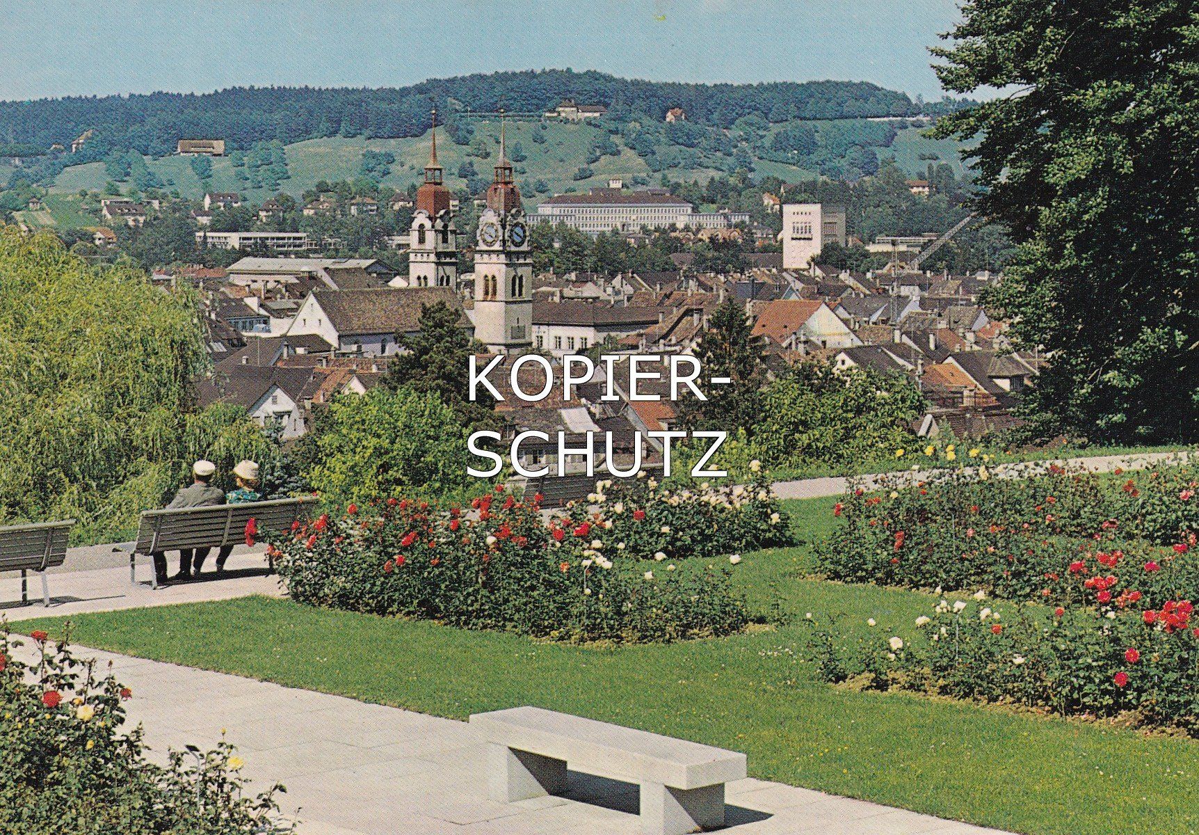 Ansichtskarten: Winterthur - Ausblick vom Rosengarten /aw – Gebraucht aus Hombrechtikon von Rudolf07