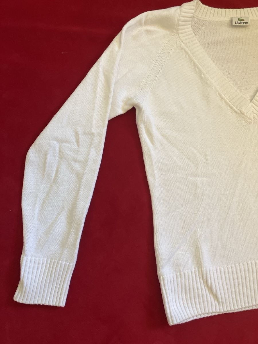 Lacoste Maglioni & Felpe: Lacoste Pullover weiss Grösse 42 Neu – Usato da Muralto venduto da jac_hkz5 2