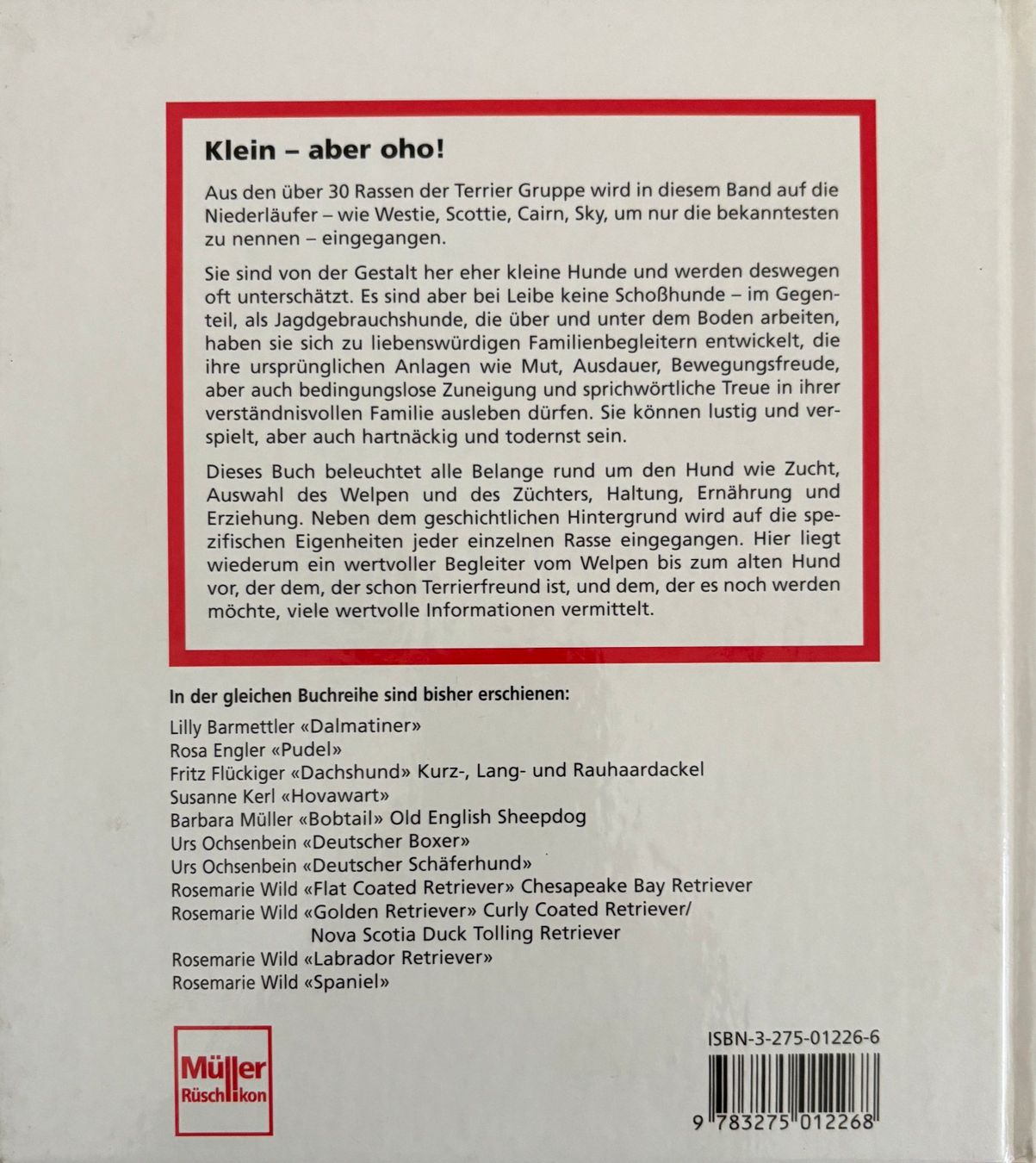 Bücher: Wild Rosemarie, Terrier - Niederläufer – Neu (gemäss Beschreibung) aus Sarnen von Livres 1