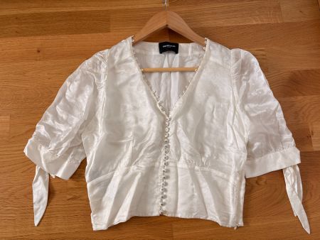 Blouse blanche à manche courte The Kooples
