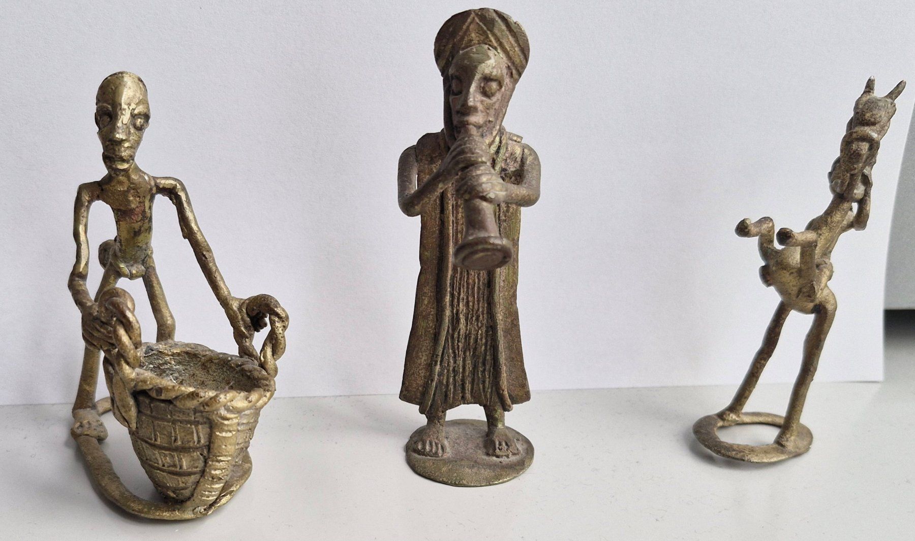 Statuette: 3 Bronze Figuren Afrika – Usato da Kreuzlingen venduto da Stefan77