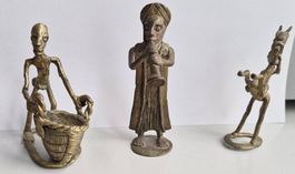 3 Bronze Figuren Afrika