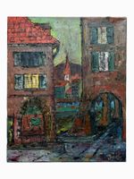 Jacques Willy FURRER (1946-2016) peinture huile au couteau