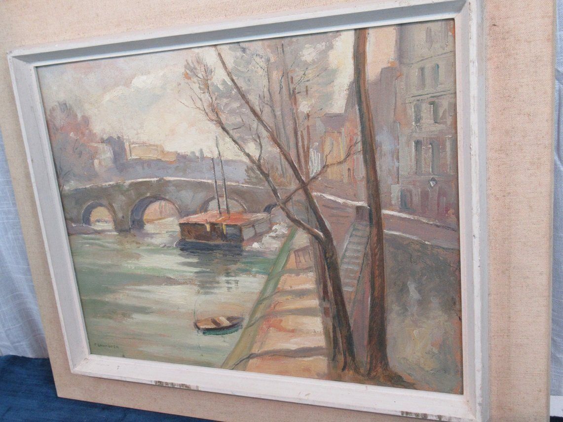 Gemälde: Gemälde von Paris F. Bauhofer – Gebraucht aus Flums von Flumsantik 3