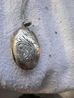Vintage Medaillon mit Kette aus 925 Silber