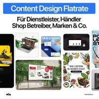 Content Design Flatrate – Social Media & Werbegrafiken