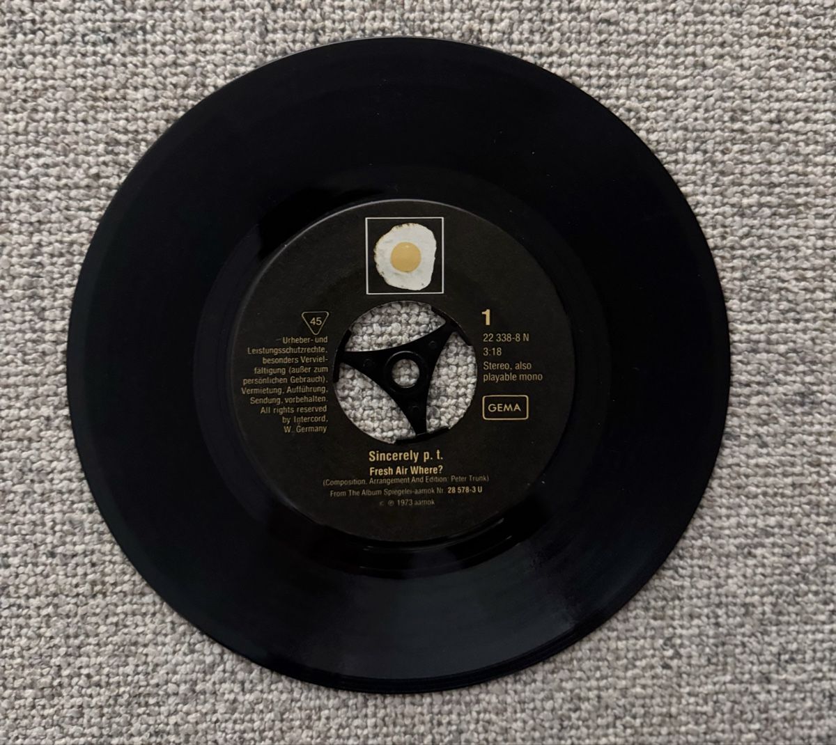 Vinyles: Sincerely p.t. - Fresh Air Where ? - 7" Single - 70s Jazz – D'occasion à Rorbas par BlackstarRecords