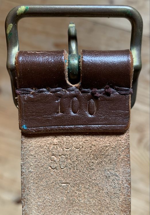 Ausgangs-Ledergürtel der CH Armee Länge 100cm 3
