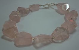 Collier aus Rosen Quarz