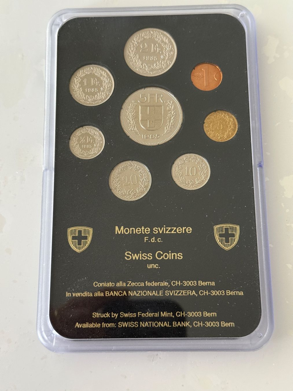 Alle Münzen: Schweizer Münzsatz 1985  Stempelglanz – Neu (gemäss Beschreibung) aus Wallisellen von SWISS_SILVER1 1