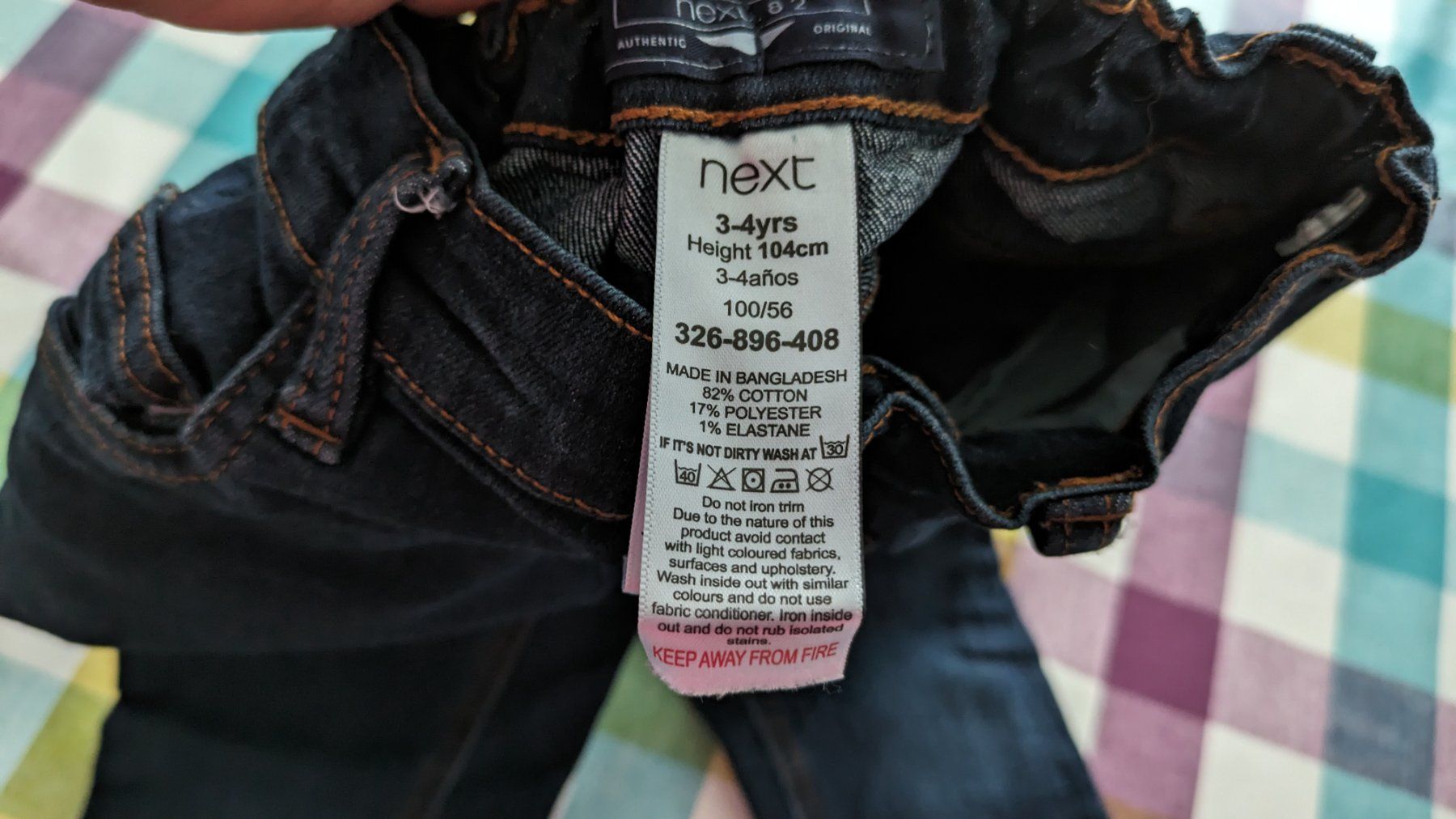 Next Pantaloni: next Jeans Hose - Gr. 98/104 – Usato da Staufen venduto da Fleby84 3