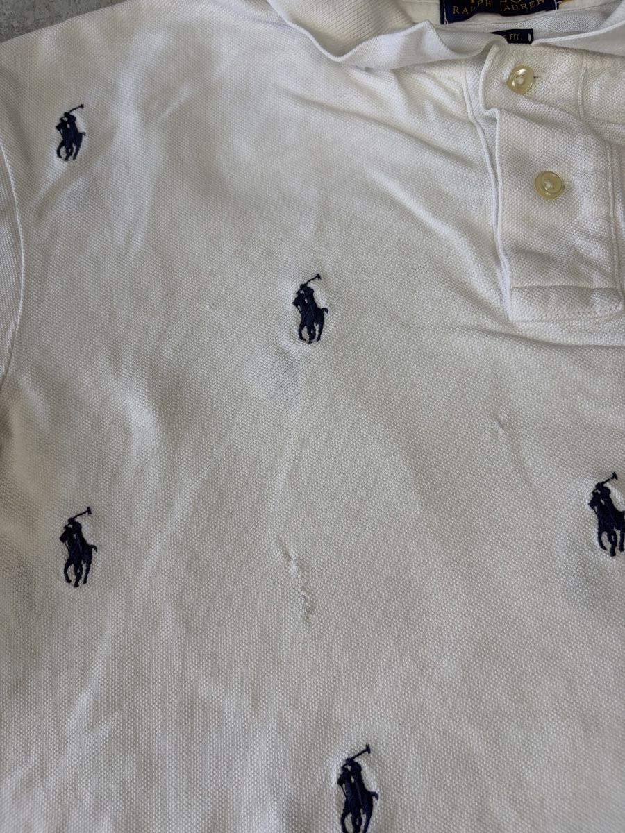 Ralph Lauren Polos: Polo Ralph Lauren blanc Multi logo bleu - XL QR code #25 – Neuf (Voir description) à Hauterive NE par Leo_o 5