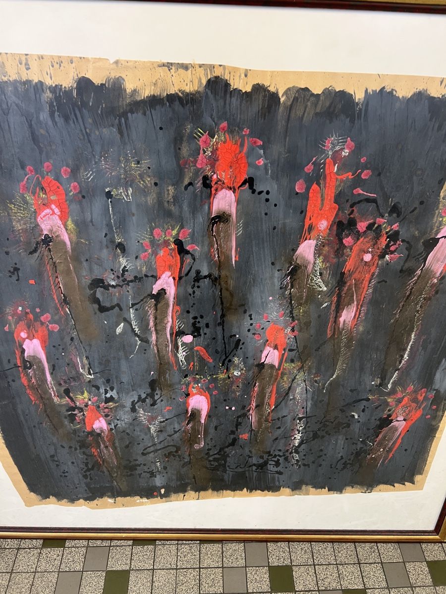 Dipinti: Tableau Abstrait Signé  Art Original et Unique. – Usato da Genève venduto da Leboucheoreilles 1