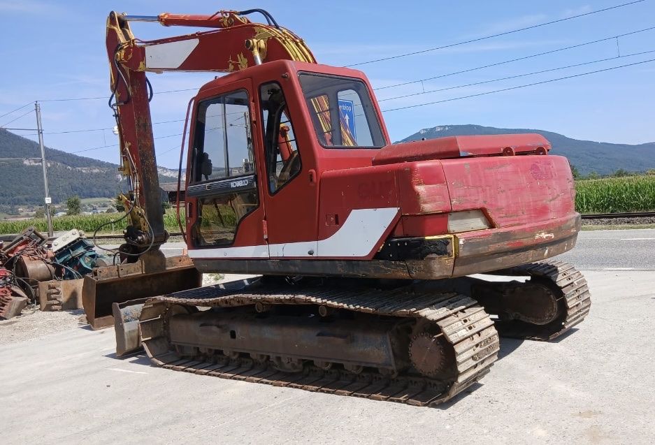 Kobelco Bagger: Bagger Kobelco 13 Tonnen mit Schild – Gebraucht aus Niederbipp von baggerch 6