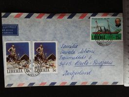 Luftpost Brief Liberia Mischfrankur 1979