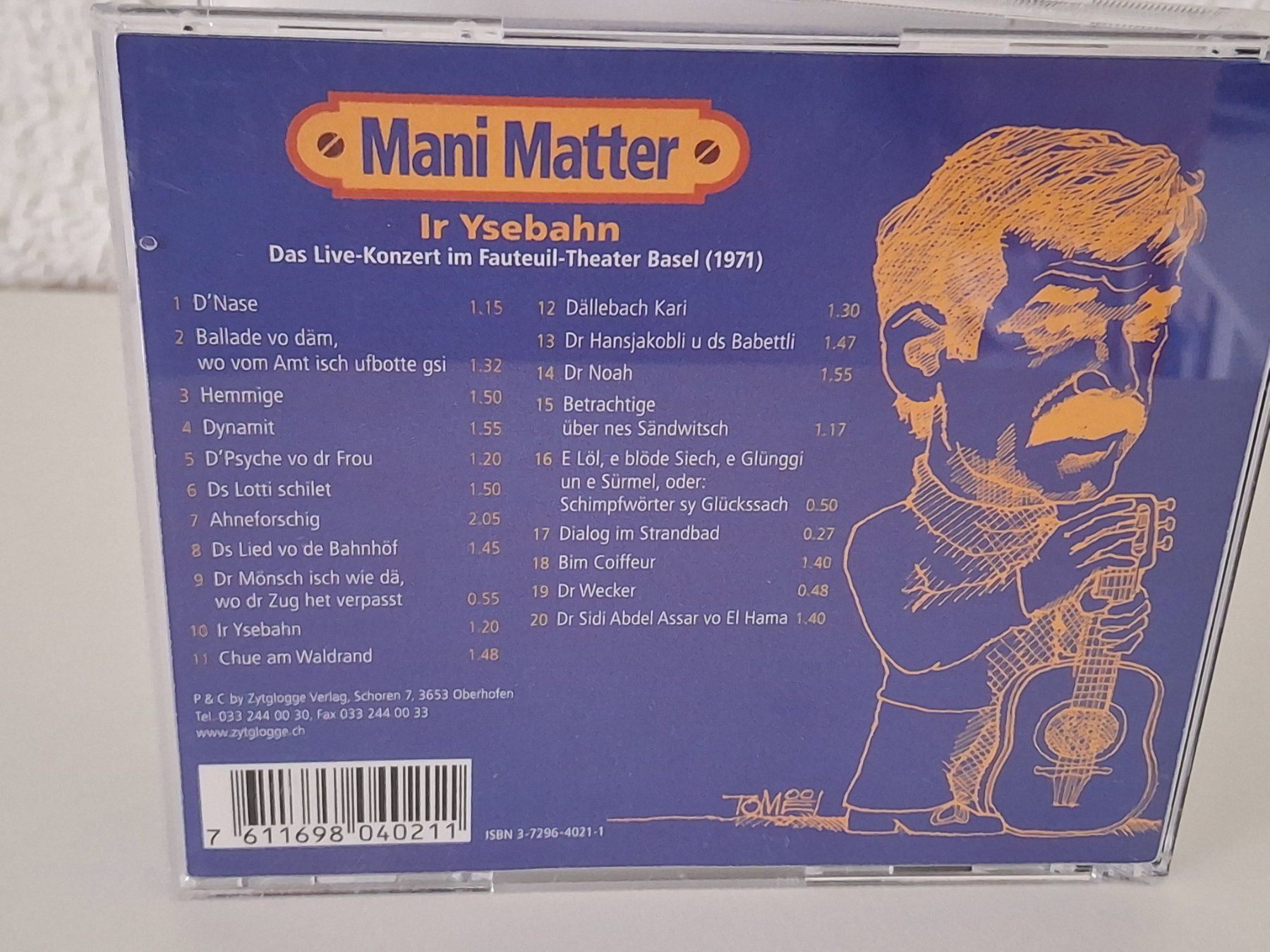 CD: CD Mani Matter - Ir Ysebahn - – Usato da Aarberg venduto da Jackup1 1