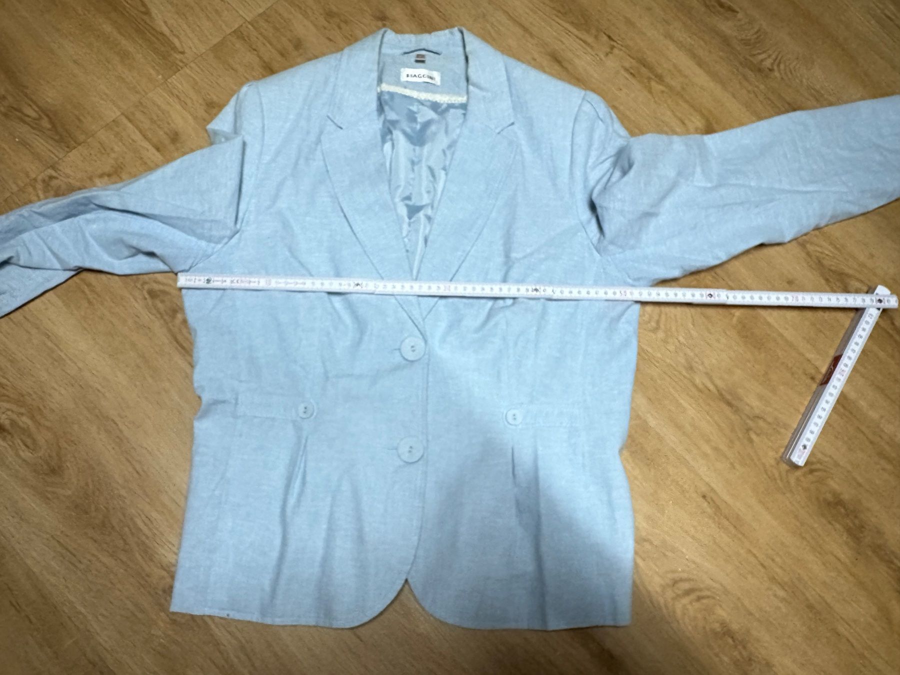 Giacche: Hellblauer Blazer Biaggini Grösse 44 / Länge ca. 70 cm – Usato da Beromünster venduto da msklef 8