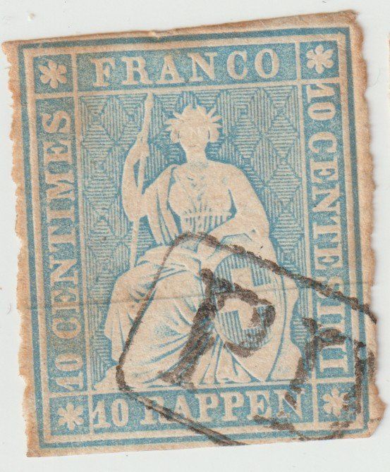 Tous les timbres: Strubel 10 Rappen PD – D'occasion à Biel/Bienne par Destockweb