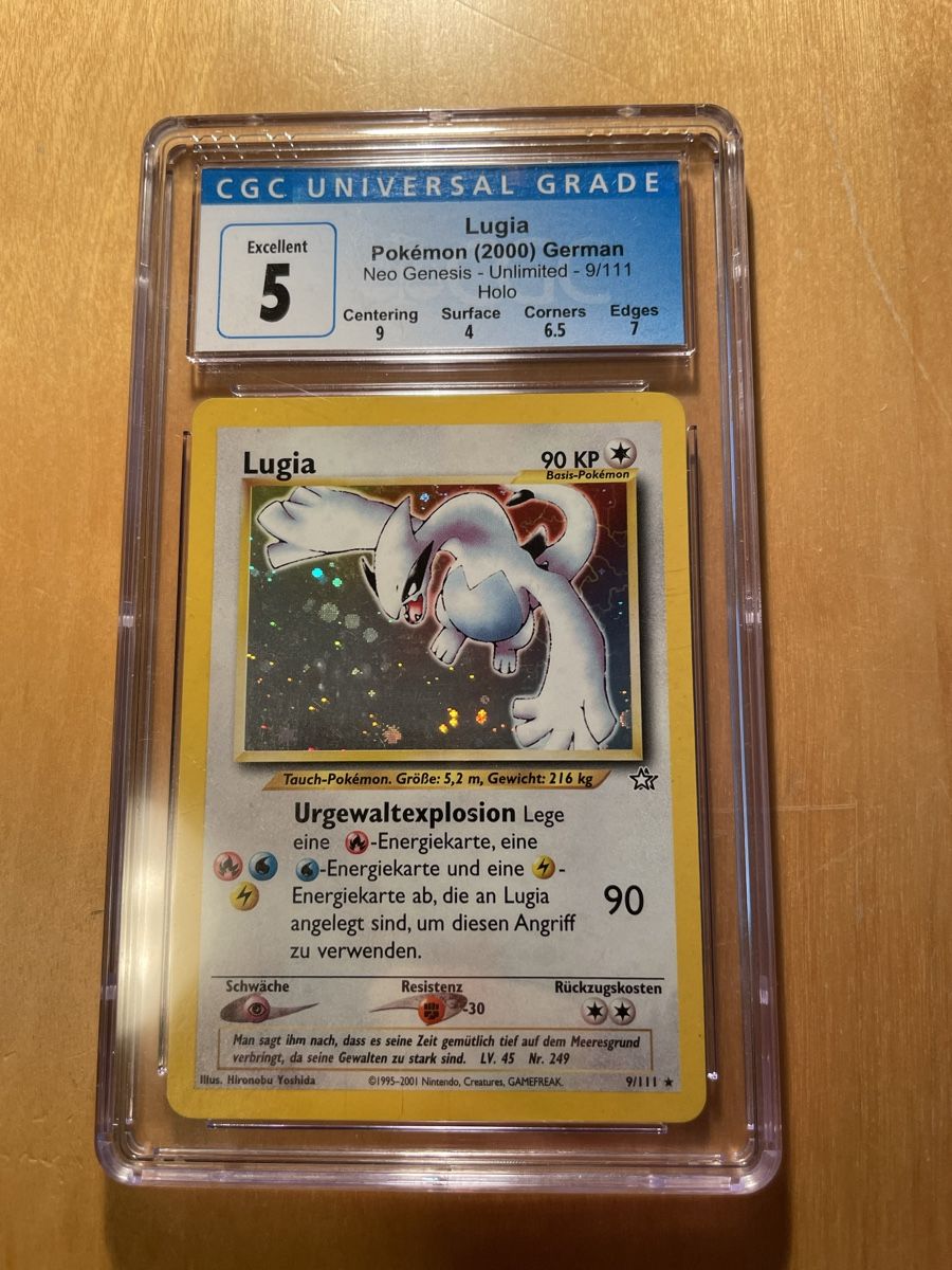 Pokemon Lugia Holo CGC5 Neo Genesis (Usato) a Niederönz per CHF 159 – con  consegna | Acquista su Ricardo