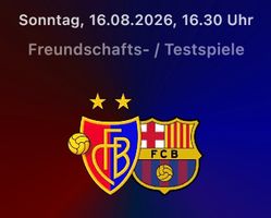 2x Tickets FC Basel - FC Barcelona Sektor B3 Parkett