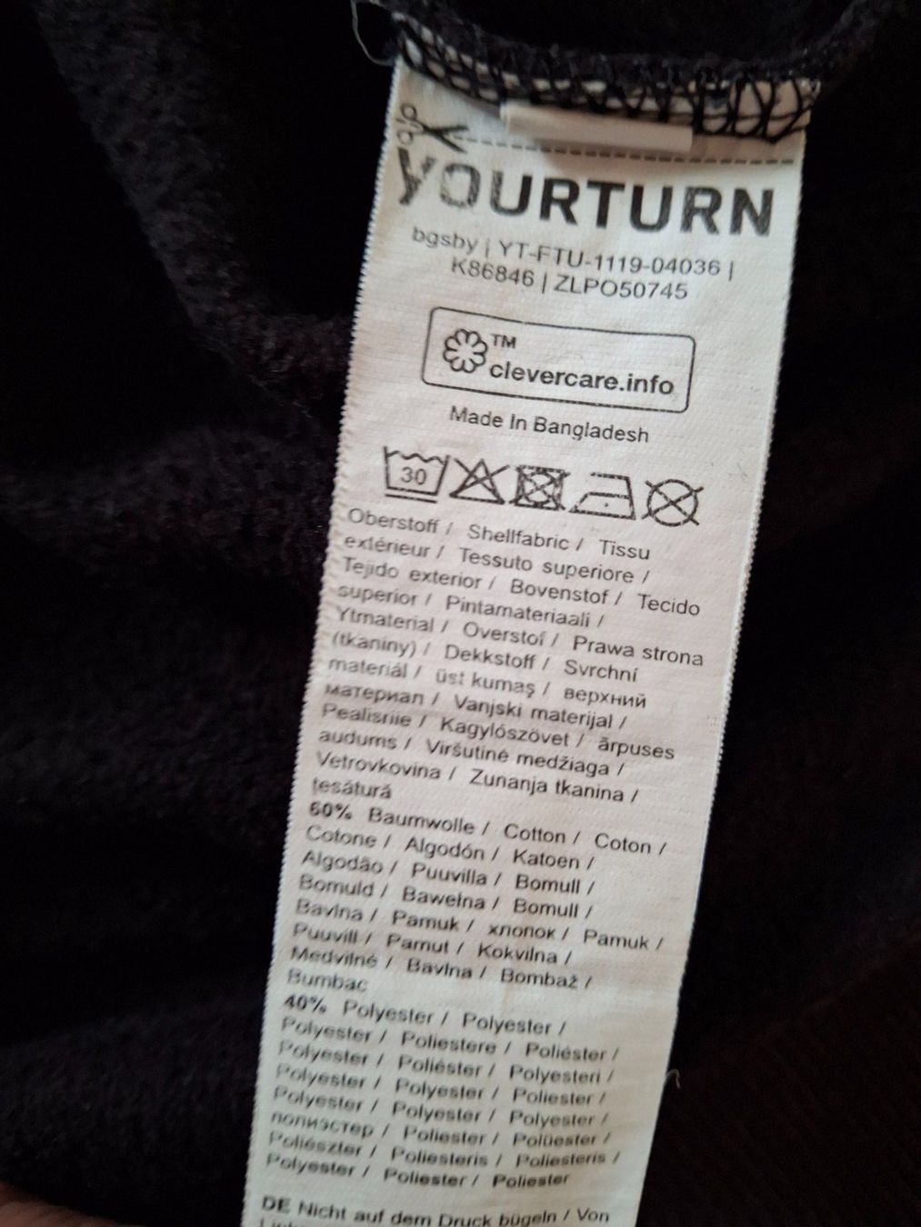 Maglioni & Felpe: Schwarzer Yourturn Hoodie, Grösse S – Usato da Walterswil SO venduto da mel_5b2h 3