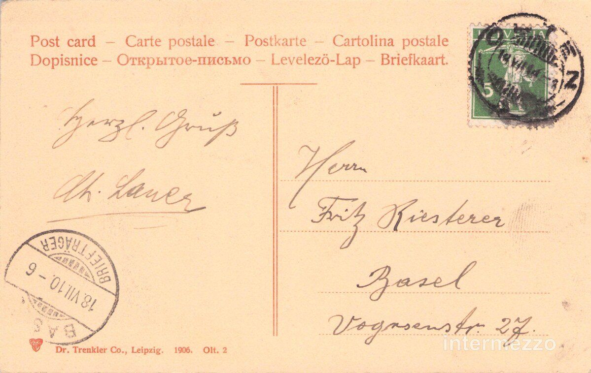 Cartoline postali: Olten SO // 1910 Kirchplatz – Usato da Basel venduto da intermezzo12 1