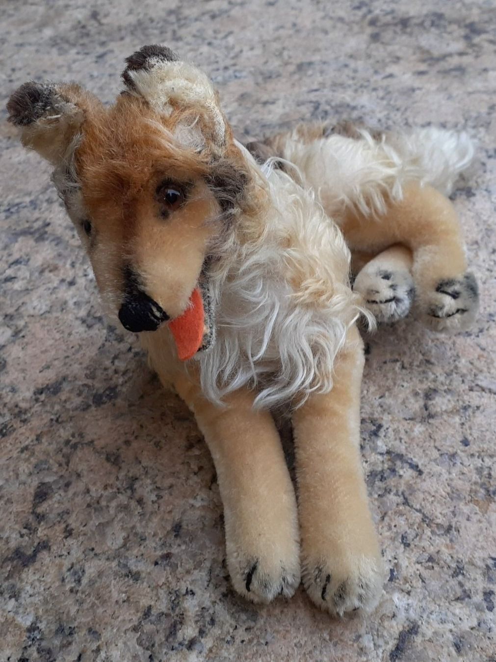 Steiff Giocattoli: Stofftier Steiff Collie antik – Usato da Mörschwil venduto da lindaswunderkiste 1
