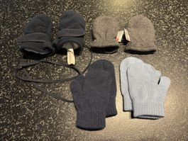 4 Paar Babyhandschuhe / Fäustlinge – Winter