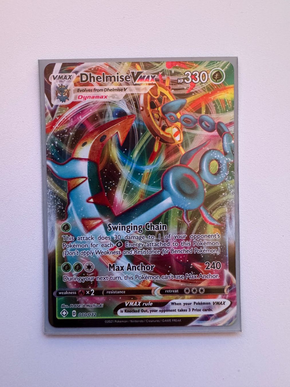 Pokémon Carte collezionabili: Dhelmise VMAX Pokemon SHF 010/072 – Nuovo (secondo la descrizione) da Winterthur venduto da hershanking