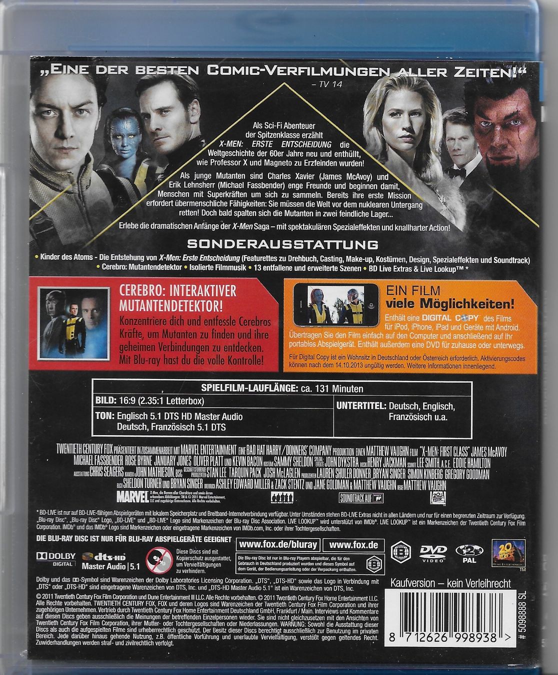 Tous les DVDs: x-MEN Erste Entscheidung – D'occasion à Altstätten SG par alpalfa 1
