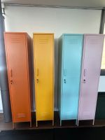 Metall Spind/Garderobenschrank, neu, 180cm hoch, ROSA