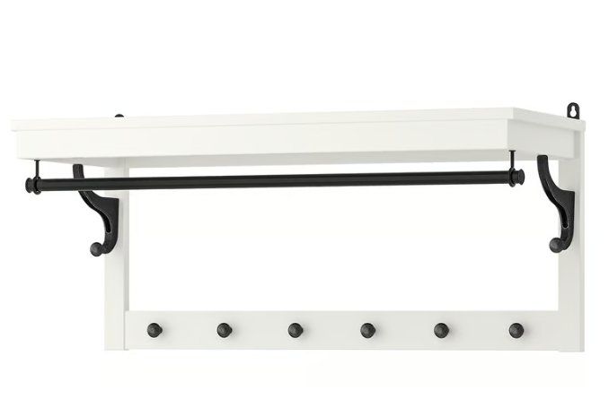 Ikea Garderobe: HEMNES Hutablage, weiß, 85 cm – Gebraucht aus Pfäffikon ZH von Fab_elsuizo