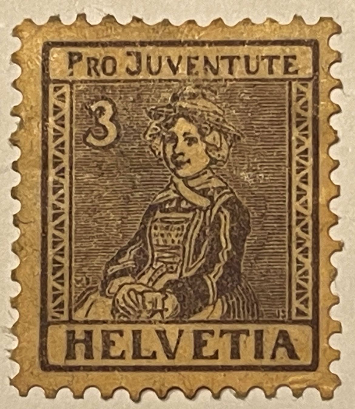 Alle Briefmarken: Pro Juventute 3, 1917, Trachtenbilder – Gebraucht aus Oftringen von Vucki 1
