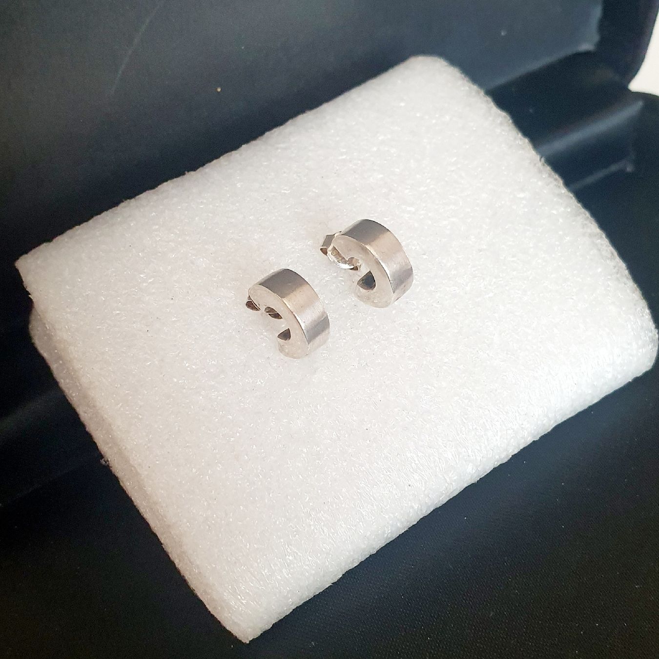 Boucles d'oreille: 925 Silber Ohrringe Ohrstecker Halbkreis  – D'occasion à Kreuzlingen par Wunderkiste123 1
