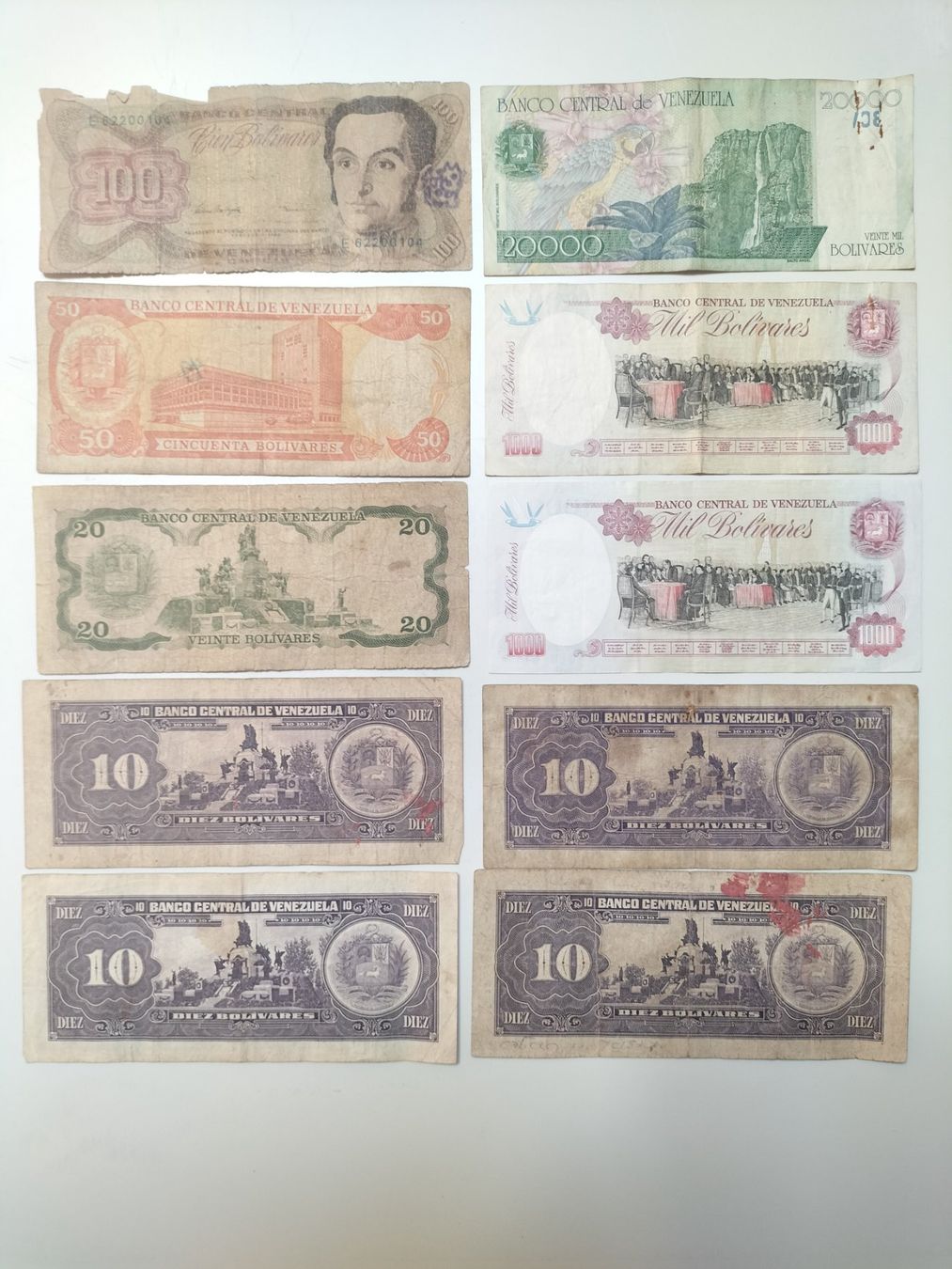 Banknoten: Venezuela - Banknotensammlung – Gebraucht aus Innerberg von simon30432 1