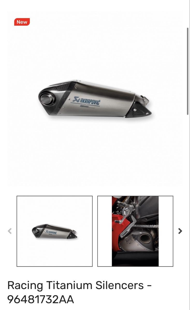 Ducati Échappements: Racing Titanium Silencers - 96481732AA – Neuf avec emballage d'origine à Dübendorf par Strahinja1904