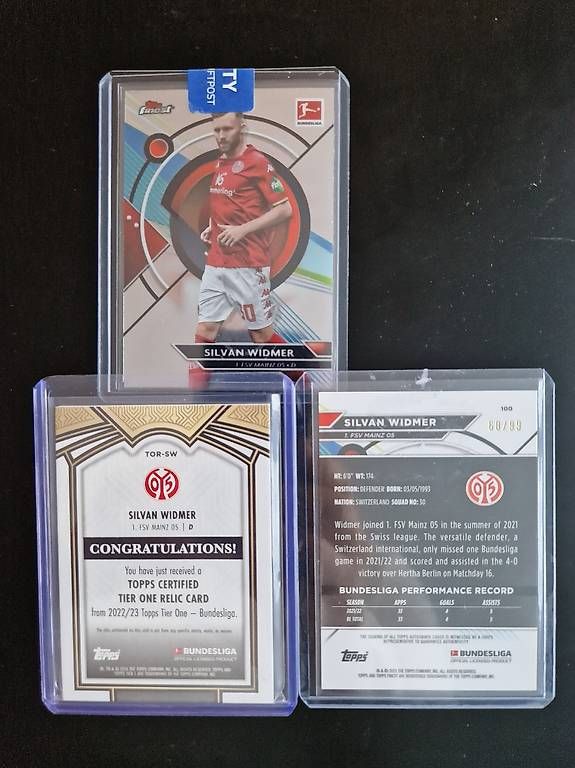 Topps Sammelbilder & Trading cards: Silvan Widmer Set von Topps mit Dress und Autogramm – Gebraucht aus Seon von Passion4SoccerCards 1