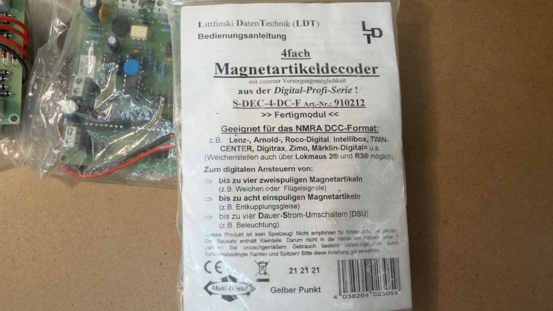 Modellini di ferrovie: 5x Magnetartikeldecoder S-DEC-4-DC-F Art-Nr:910212 – Usato da Windlach venduto da Kelebra 4