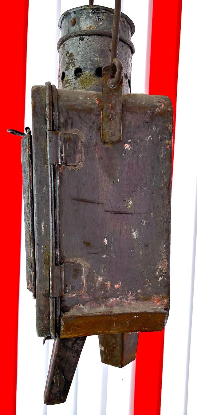 Schweizer Armee Lampade: Antike PETROL LAMPE DER CSD-59 DER CECHISCHEN STADTSBAHN – Usato da Ipsach venduto da locky55 4